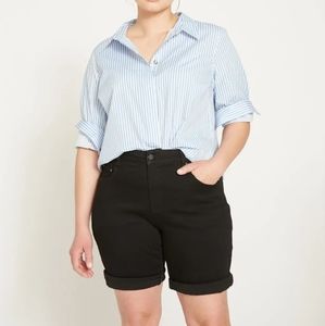 Universal Standard Bae Jean Shorts in Black size 24 NWOT